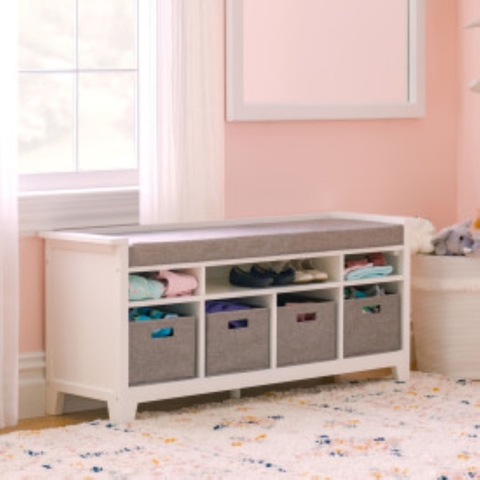 Martha Stewart Storage Bench - White Martha Stewart Storage Bench - White